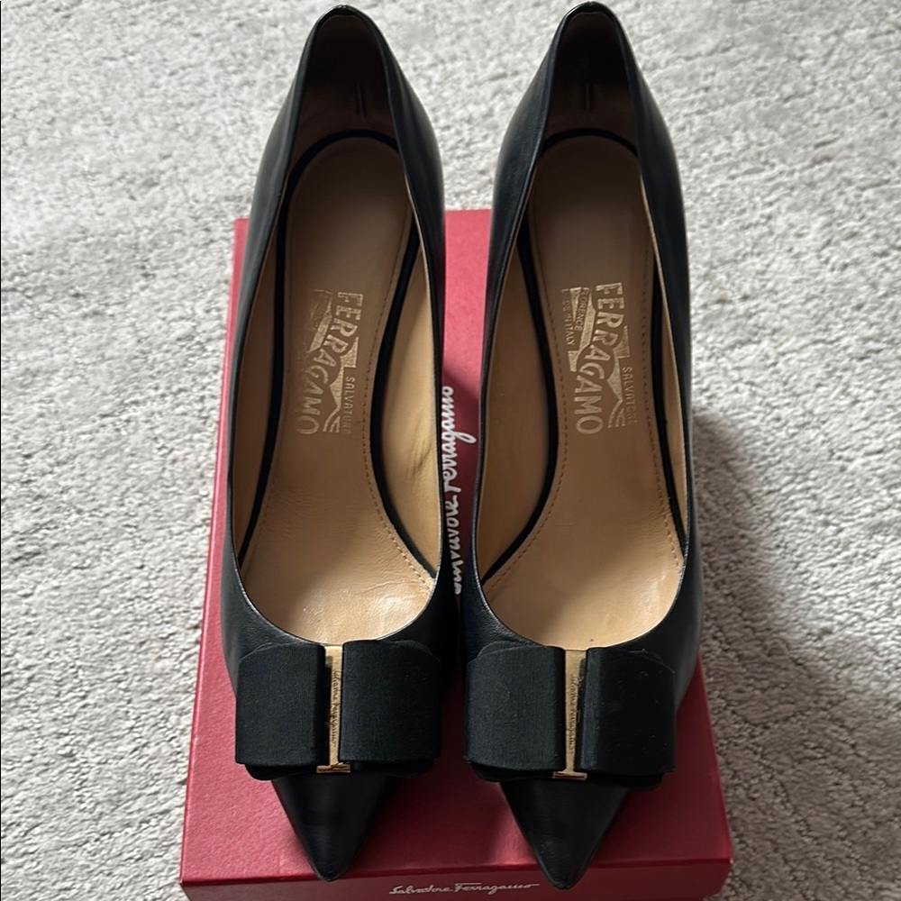 MIMI' 70 Nero Lamb Heels